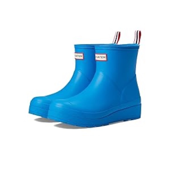 Hunter Shoes - Hunter Women's Original Play Boot Short/Mid Rain, Poolhouse Blue, 6 US